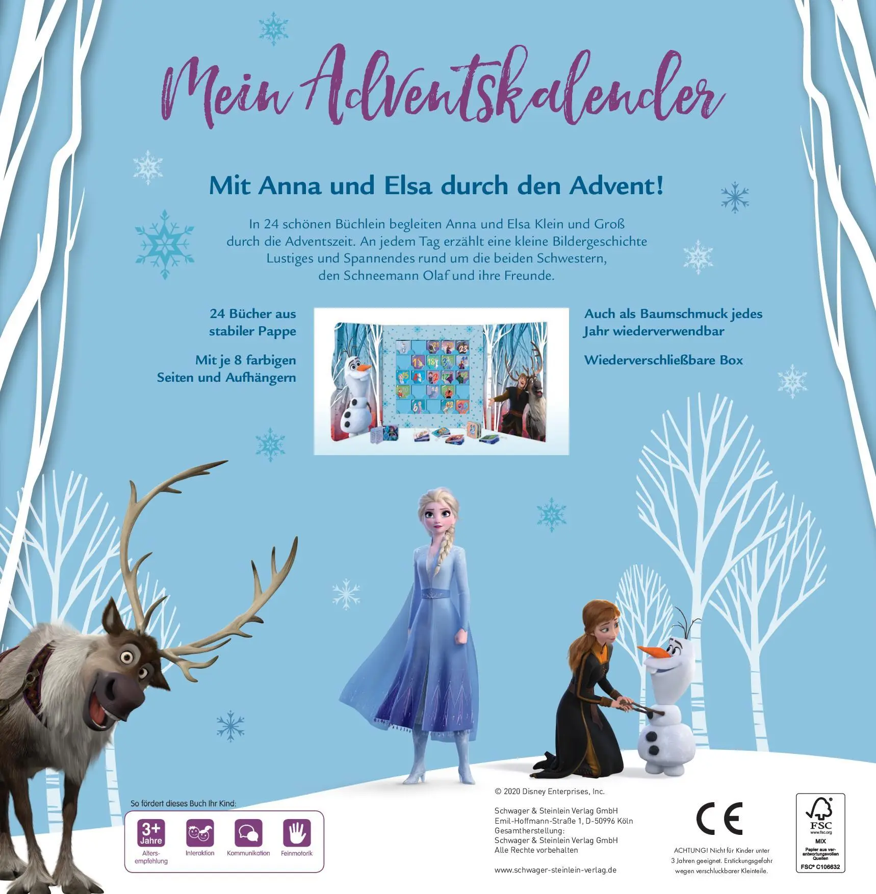 Bild: 9783849925024 | Die Eiskönigin 2 Mein Adventskalender. Kalenderbox mit 24...