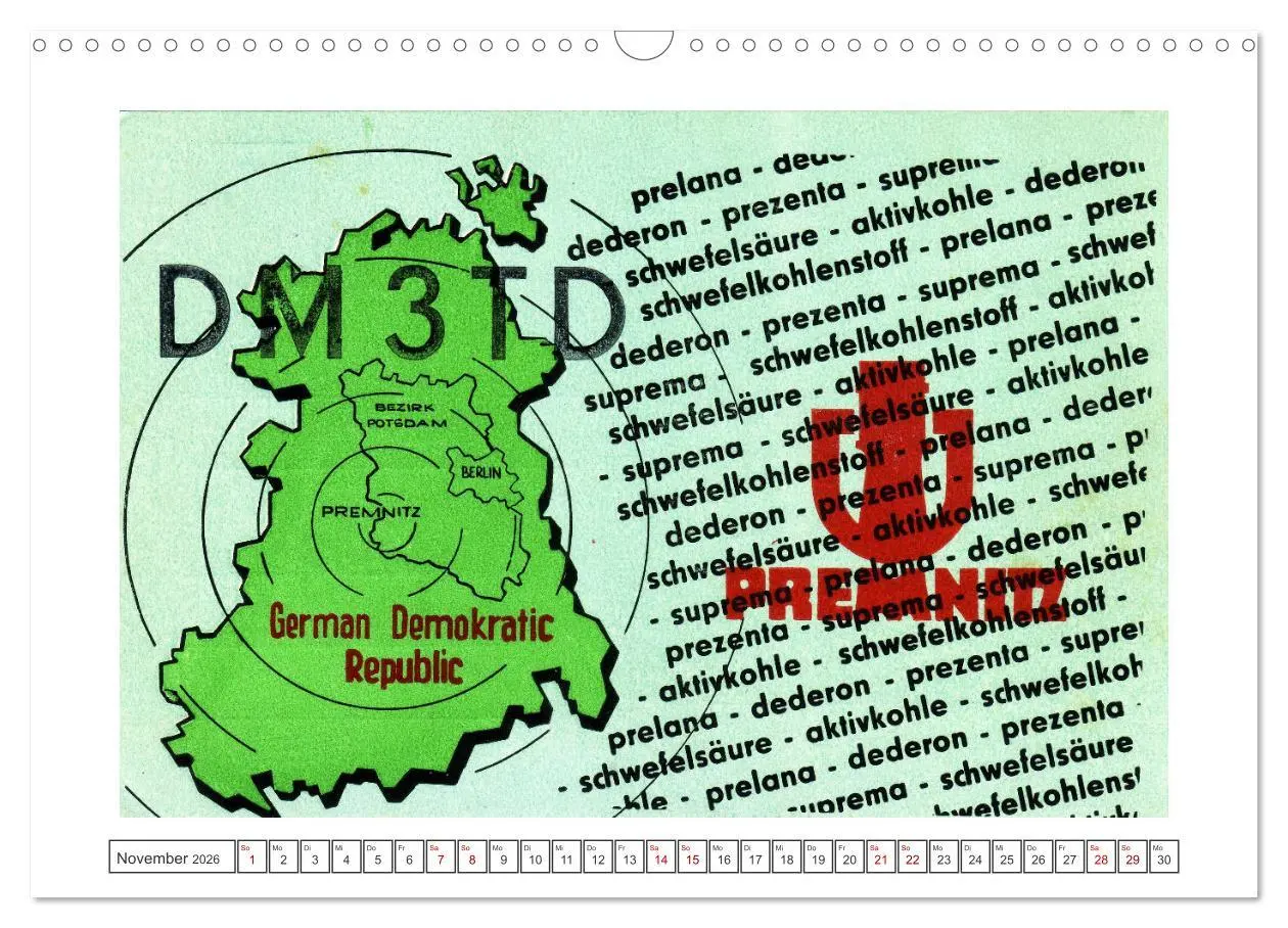 Bild: 9783457565124 | DDR Amateurfunk Historische Karten (Wandkalender 2026 DIN A3 quer),...