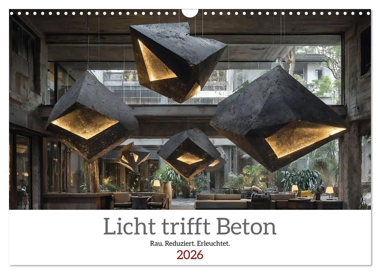 Cover: 9783516655124 | Licht trifft Beton (Wandkalender 2026 DIN A3 quer), CALVENDO...