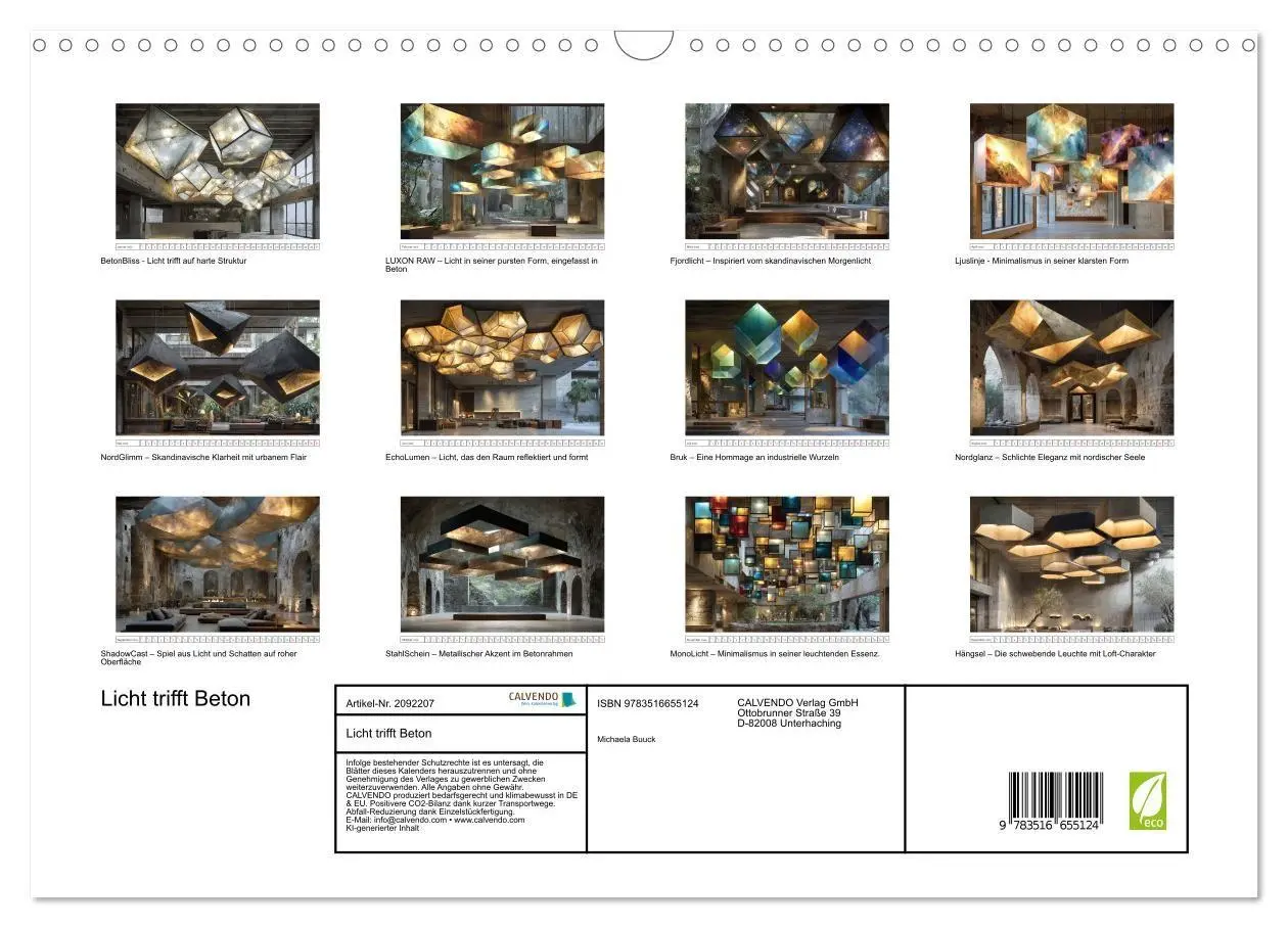 Bild: 9783516655124 | Licht trifft Beton (Wandkalender 2026 DIN A3 quer), CALVENDO...