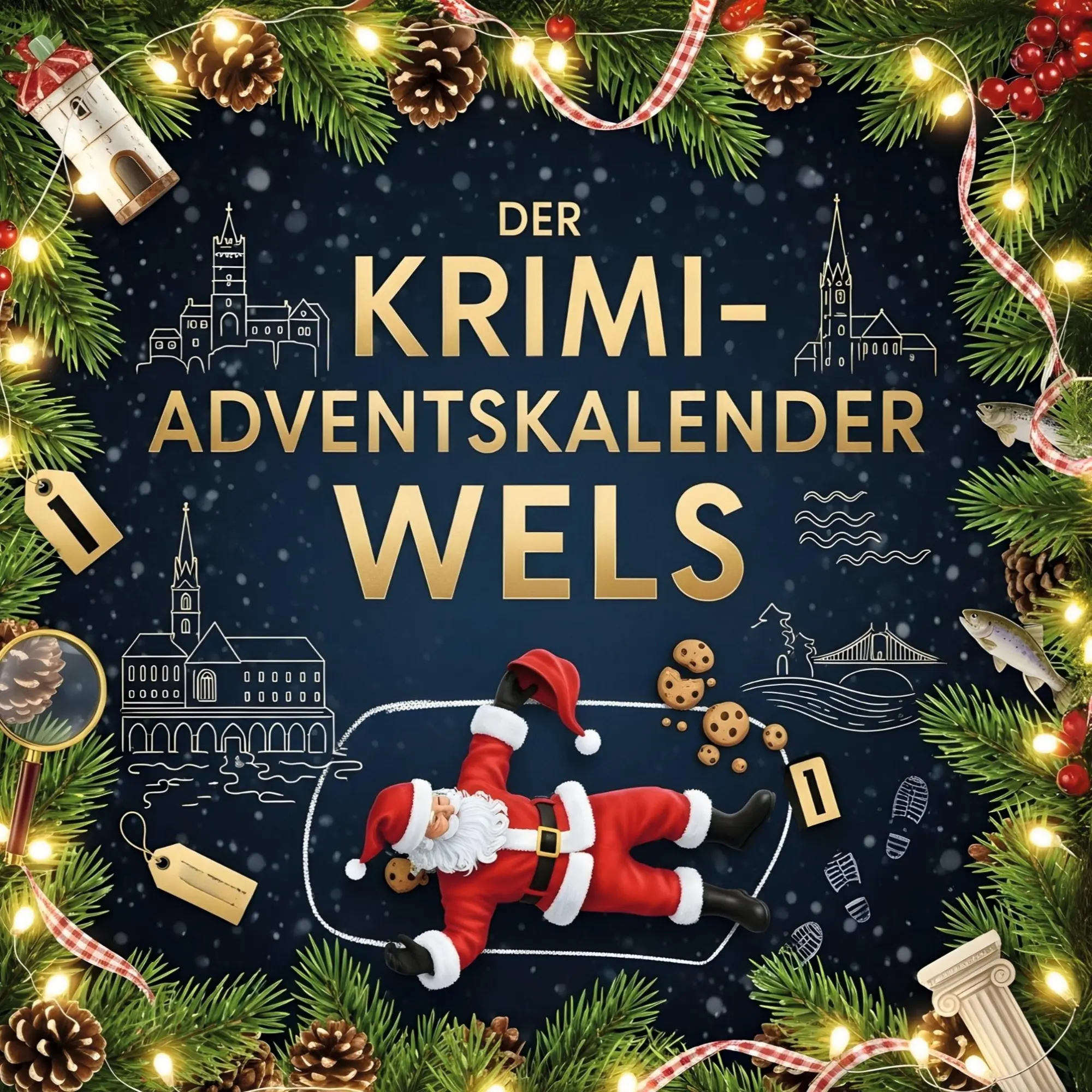 Cover: 9783695305124 | Der Krimi-Adventskalender Wels | Mordsverdächtig in 24 Akten | Buch