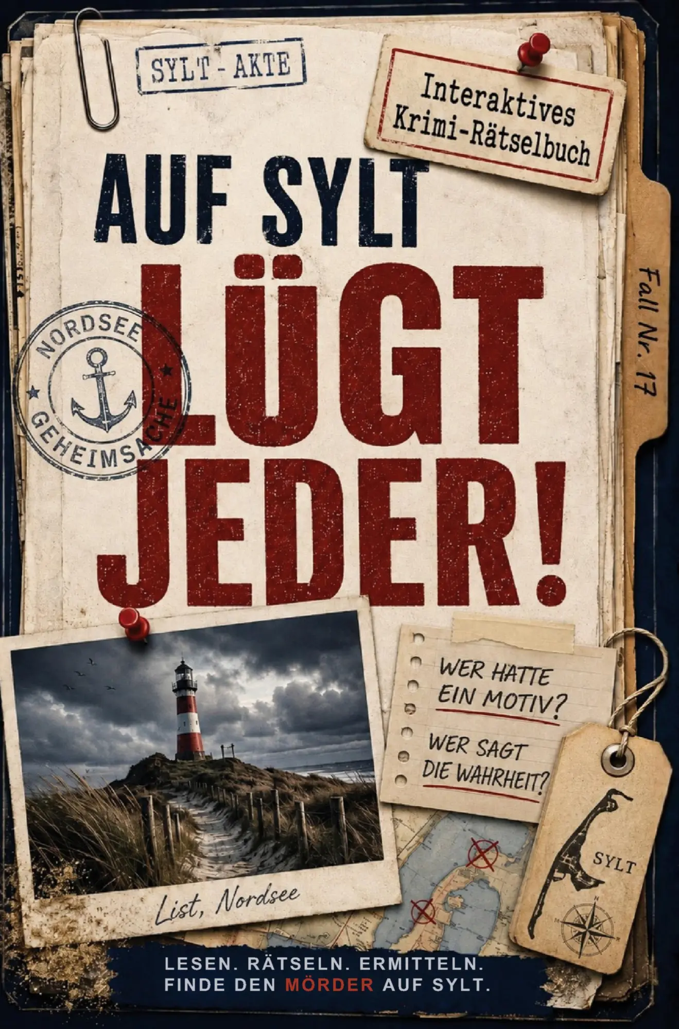 Cover: 9783912345124 | Auf Sylt lügt jeder! Der interaktive Mitmach-Krimi zum Selbstlösen....