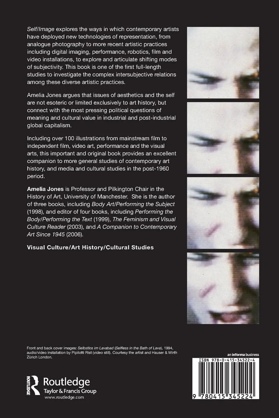 Rückseite: 9780415345224 | Self/Image | Technology, Representation, and the Contemporary Subject