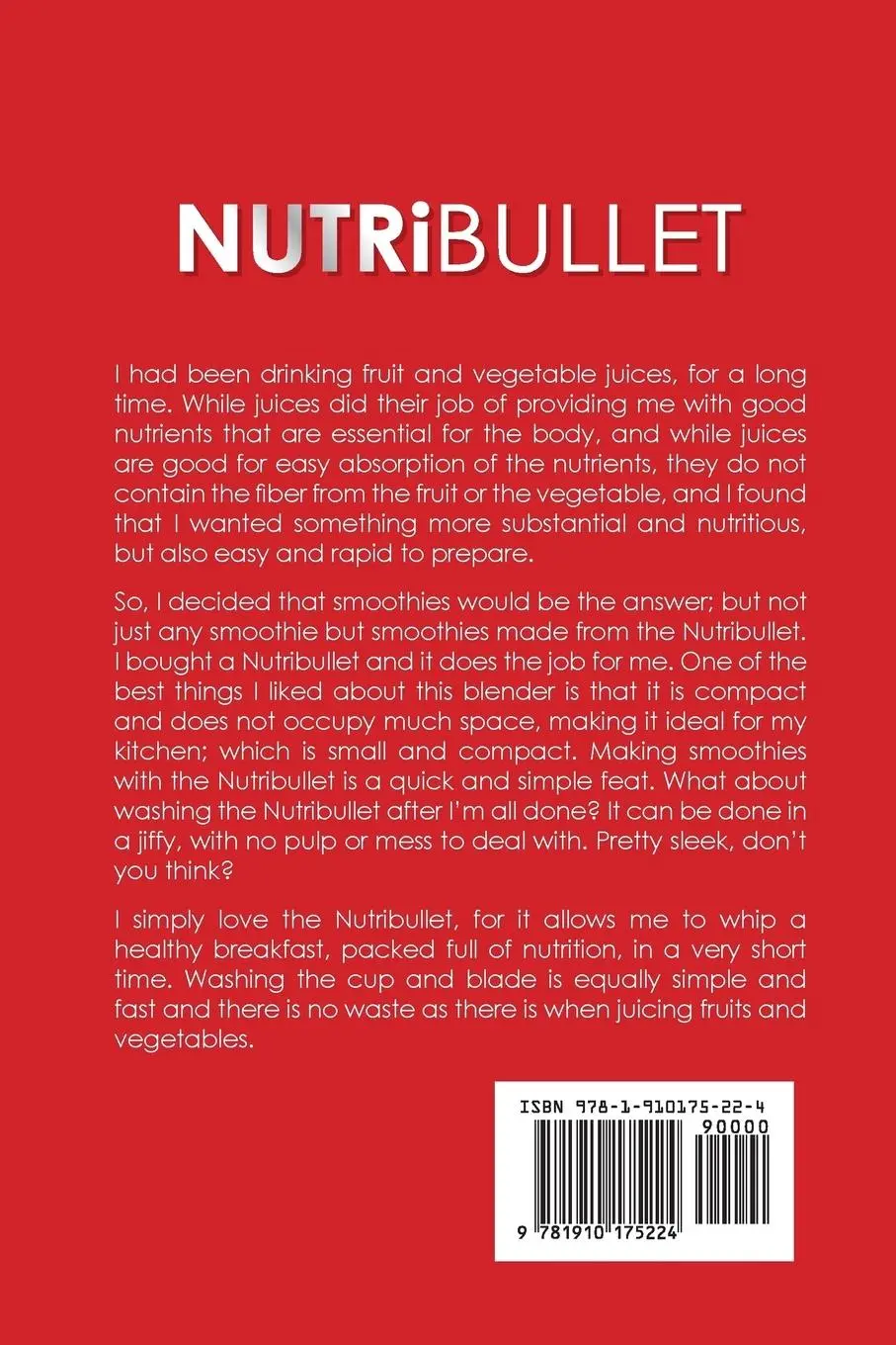 Rückseite: 9781910175224 | Nutribullet Recipe Book | Stephanie Shaw | Taschenbuch | Englisch