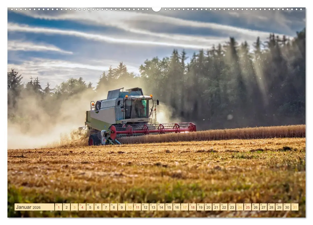 Bild: 9783457935224 | Giganten in der Landwirtschaft - Mähdrescher (Wandkalender 2026 DIN...