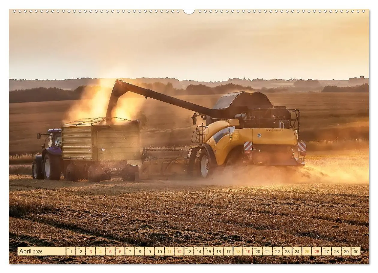 Bild: 9783457935224 | Giganten in der Landwirtschaft - Mähdrescher (Wandkalender 2026 DIN...