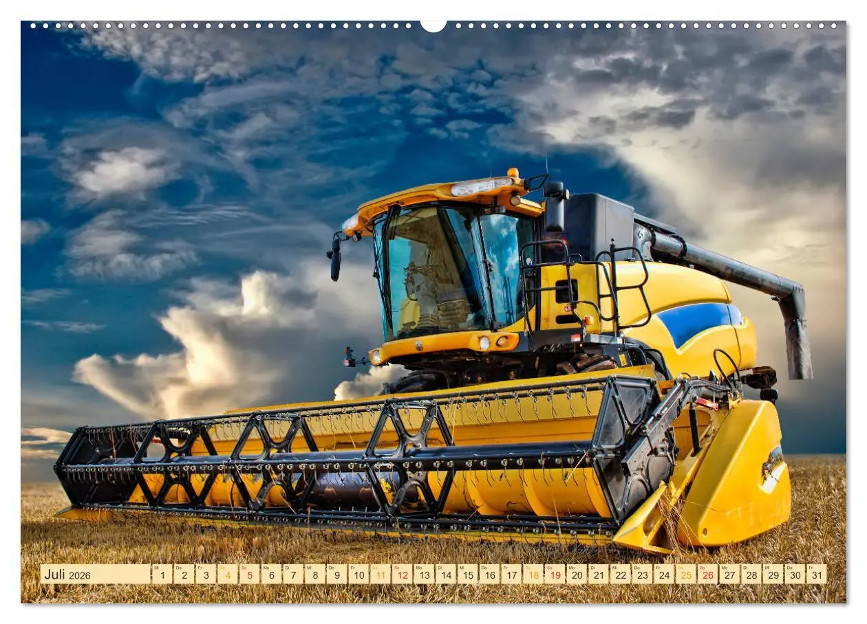 Bild: 9783457935224 | Giganten in der Landwirtschaft - Mähdrescher (Wandkalender 2026 DIN...