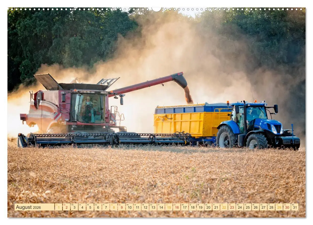 Bild: 9783457935224 | Giganten in der Landwirtschaft - Mähdrescher (Wandkalender 2026 DIN...