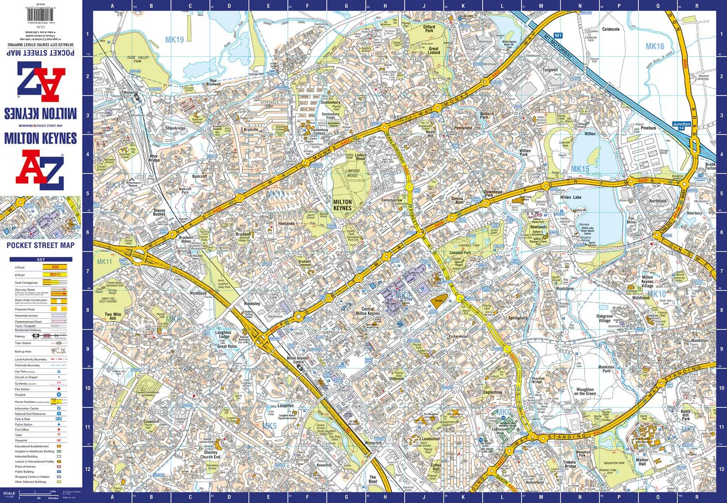 Bild: 9780008445324 | MILTON KEYNES A-Z POCKET MFO | Accurate Street Map for Easy Navigation
