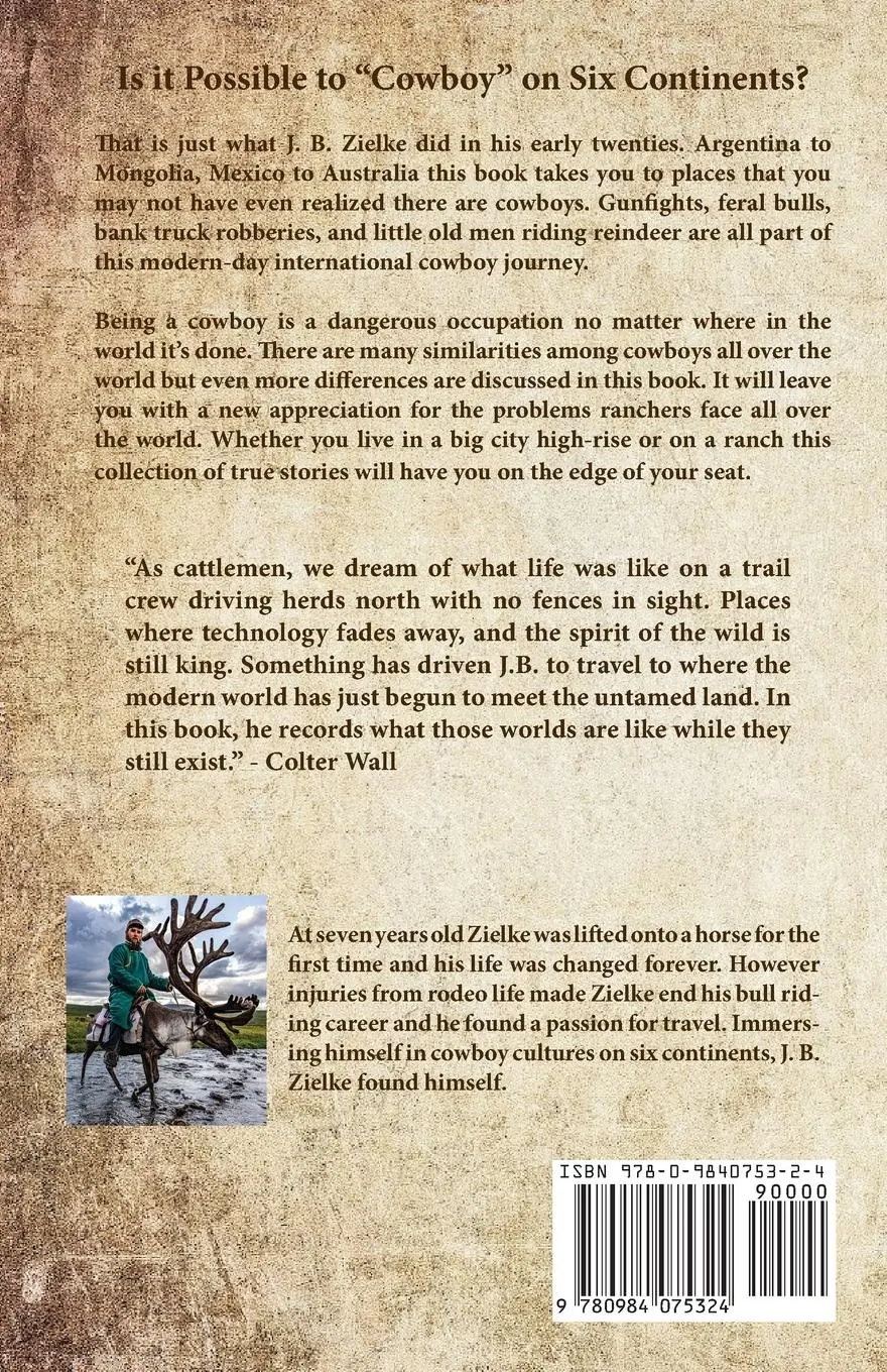 Rückseite: 9780984075324 | The Lost Cowboy | J. B. Zielke | Taschenbuch | Kartoniert / Broschiert