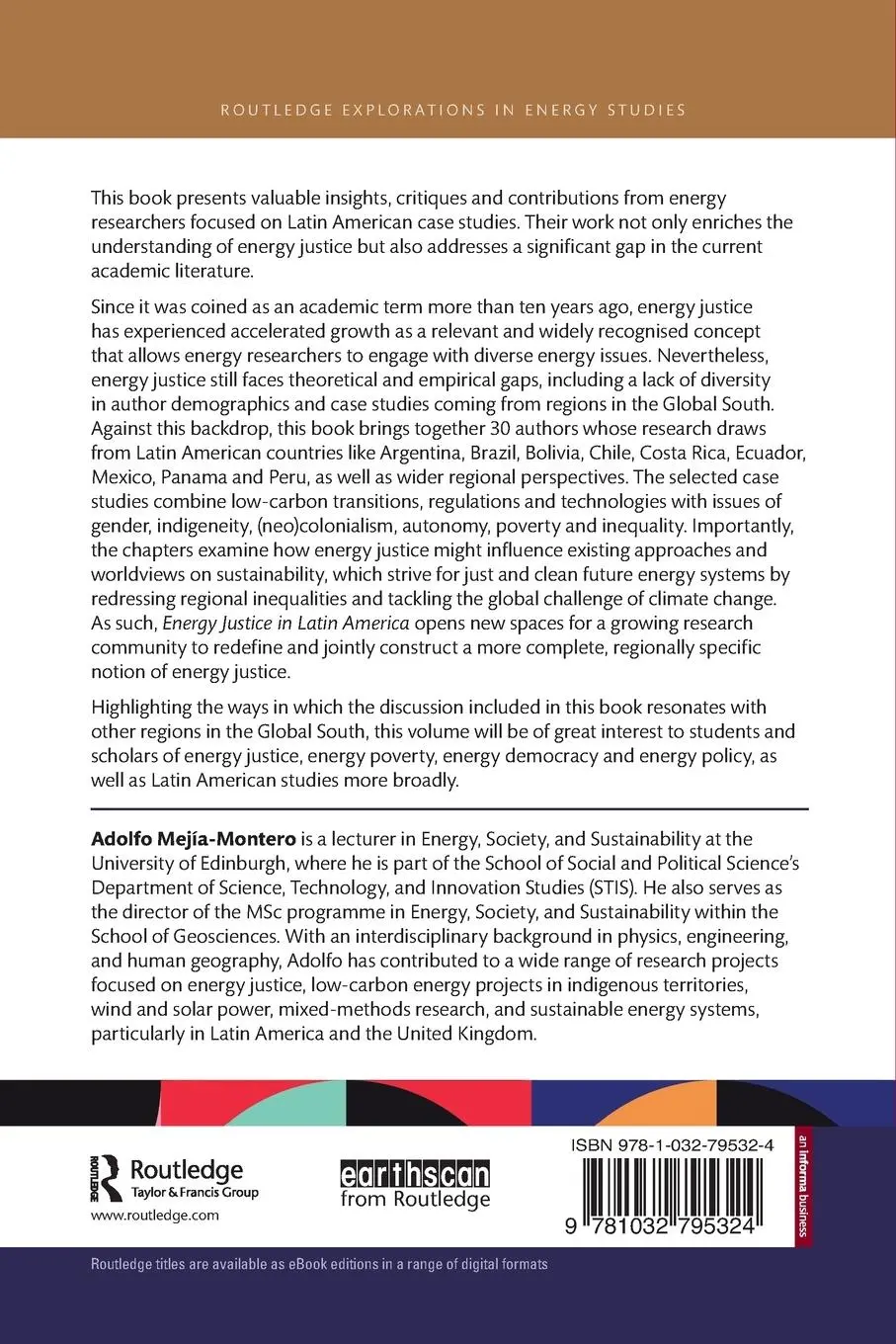 Rückseite: 9781032795324 | Energy Justice in Latin America | Reflections, Lessons and Critiques