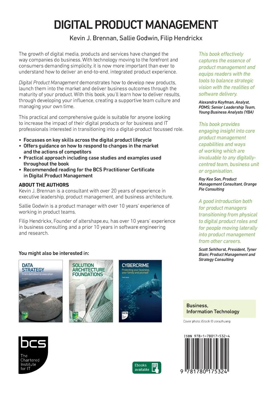Rückseite: 9781780175324 | Digital Product Management | Kevin J. Brennan (u. a.) | Taschenbuch