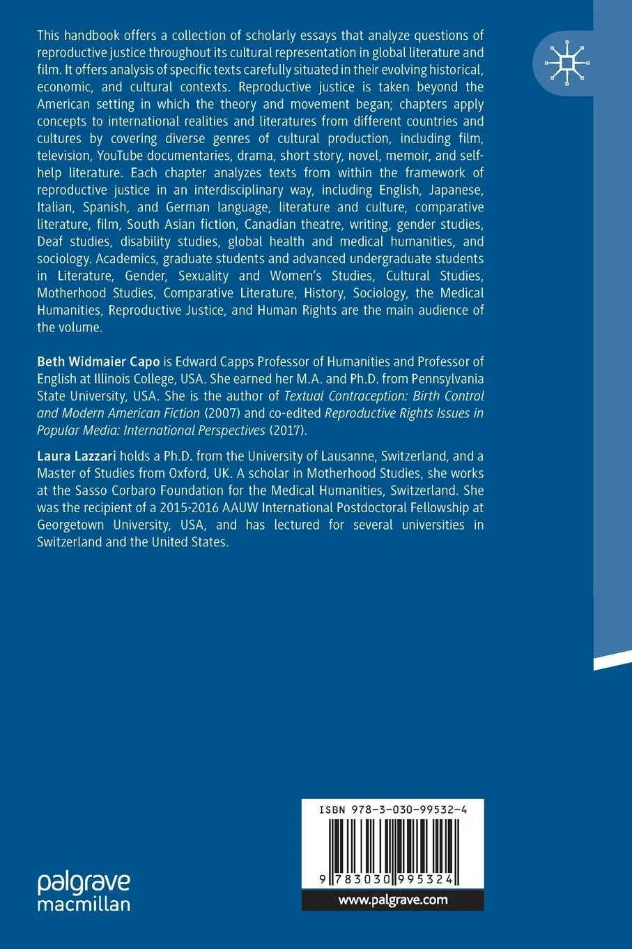 Rückseite: 9783030995324 | The Palgrave Handbook of Reproductive Justice and Literature | Buch