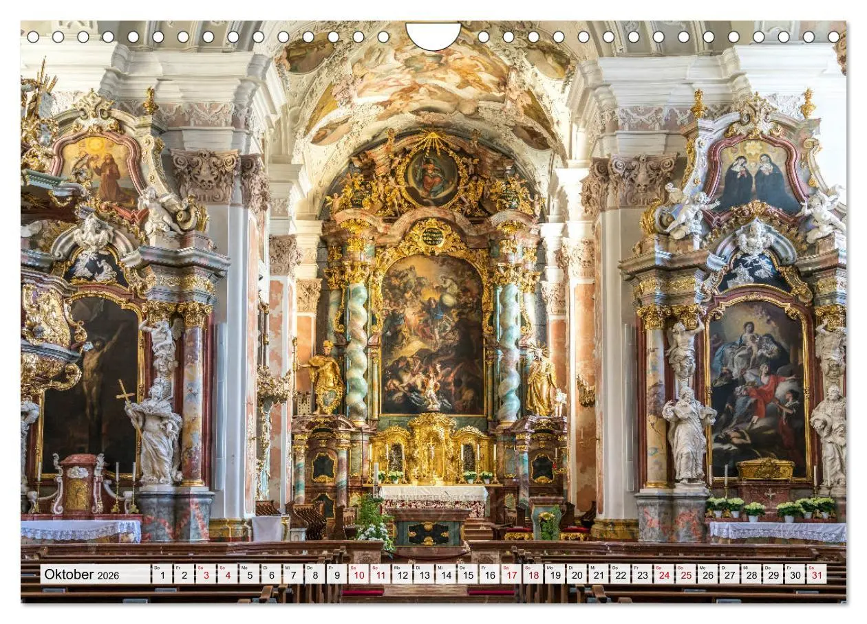 Bild: 9783457785324 | Bayerns Kirchen (Wandkalender 2026 DIN A4 quer), CALVENDO...