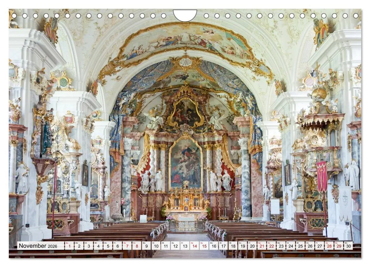 Bild: 9783457785324 | Bayerns Kirchen (Wandkalender 2026 DIN A4 quer), CALVENDO...