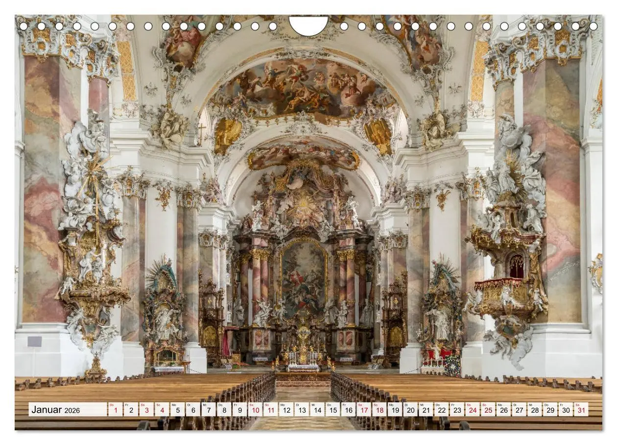 Bild: 9783457785324 | Bayerns Kirchen (Wandkalender 2026 DIN A4 quer), CALVENDO...
