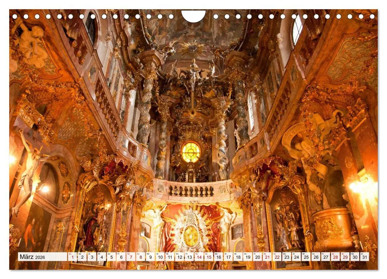 Bild: 9783457785324 | Bayerns Kirchen (Wandkalender 2026 DIN A4 quer), CALVENDO...
