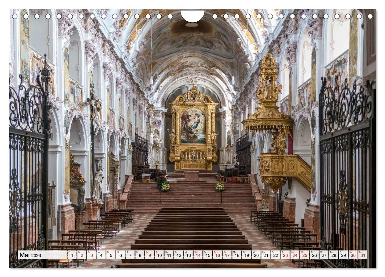 Bild: 9783457785324 | Bayerns Kirchen (Wandkalender 2026 DIN A4 quer), CALVENDO...