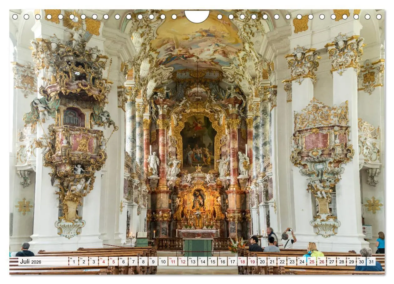 Bild: 9783457785324 | Bayerns Kirchen (Wandkalender 2026 DIN A4 quer), CALVENDO...