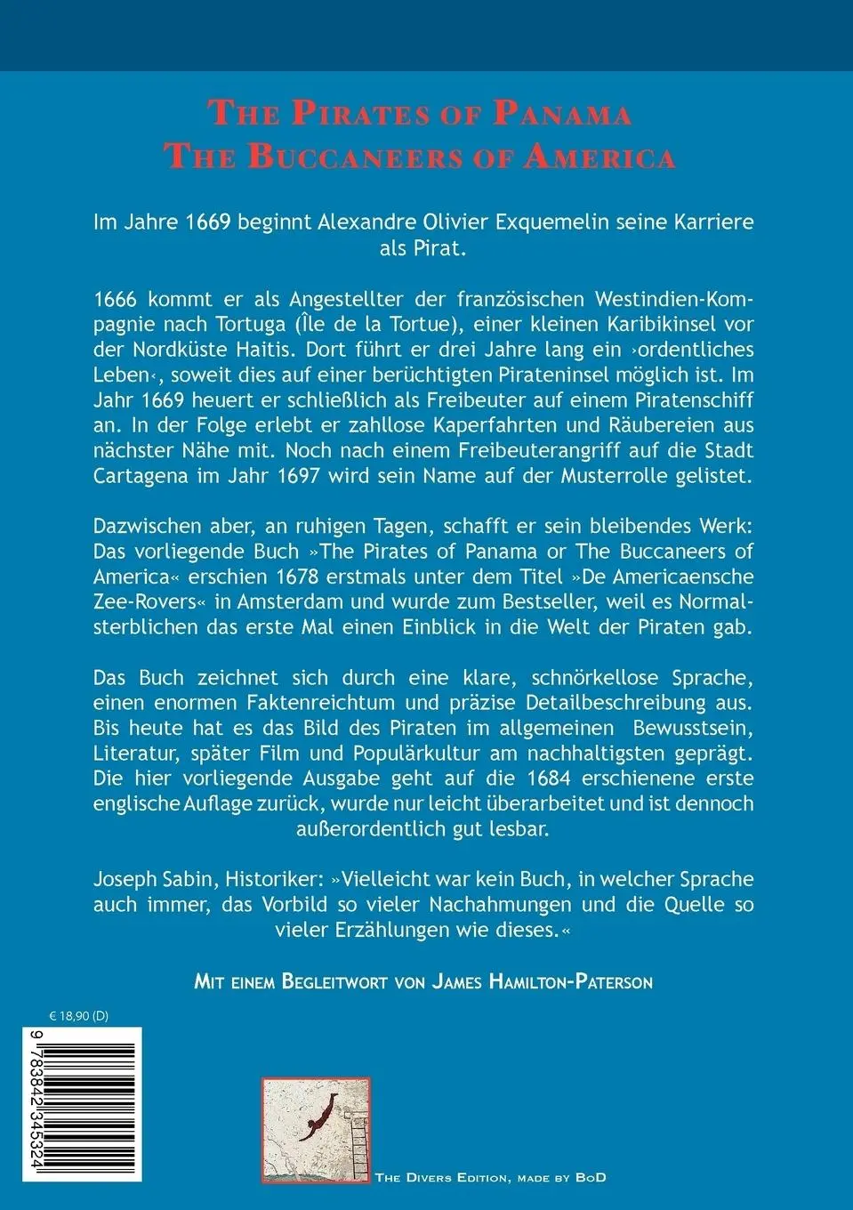 Rückseite: 9783842345324 | Das wahre Piraten Buch - The Buccaneers of America | Exquemelin | Buch