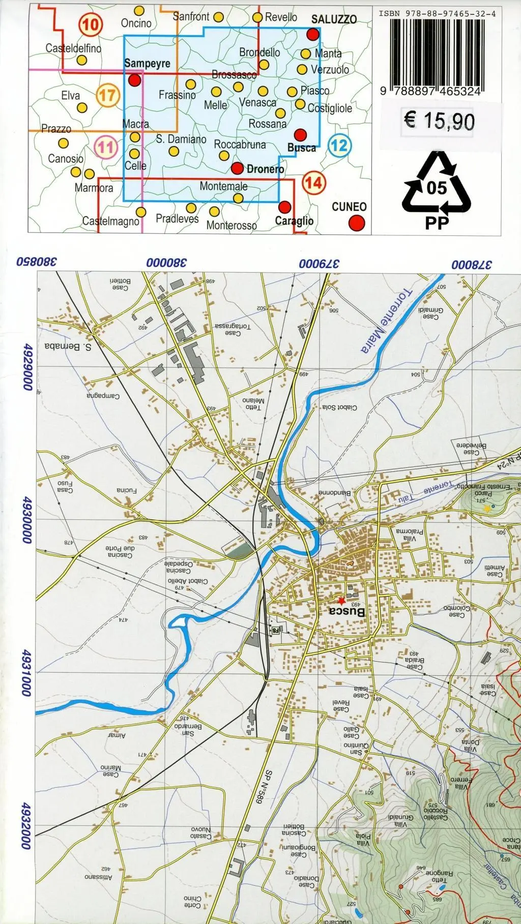 Bild: 9788897465324 | Bassa Valle Varaita - Bassa Valle Maira 1 : 25 000 | (Land-)Karte