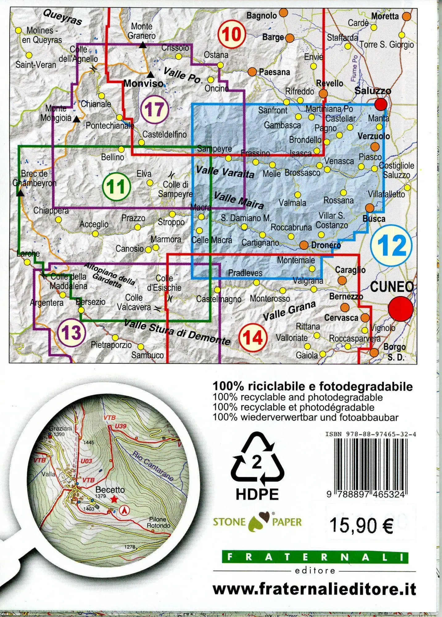 Bild: 9788897465324 | Bassa Valle Varaita - Bassa Valle Maira 1 : 25 000 | (Land-)Karte