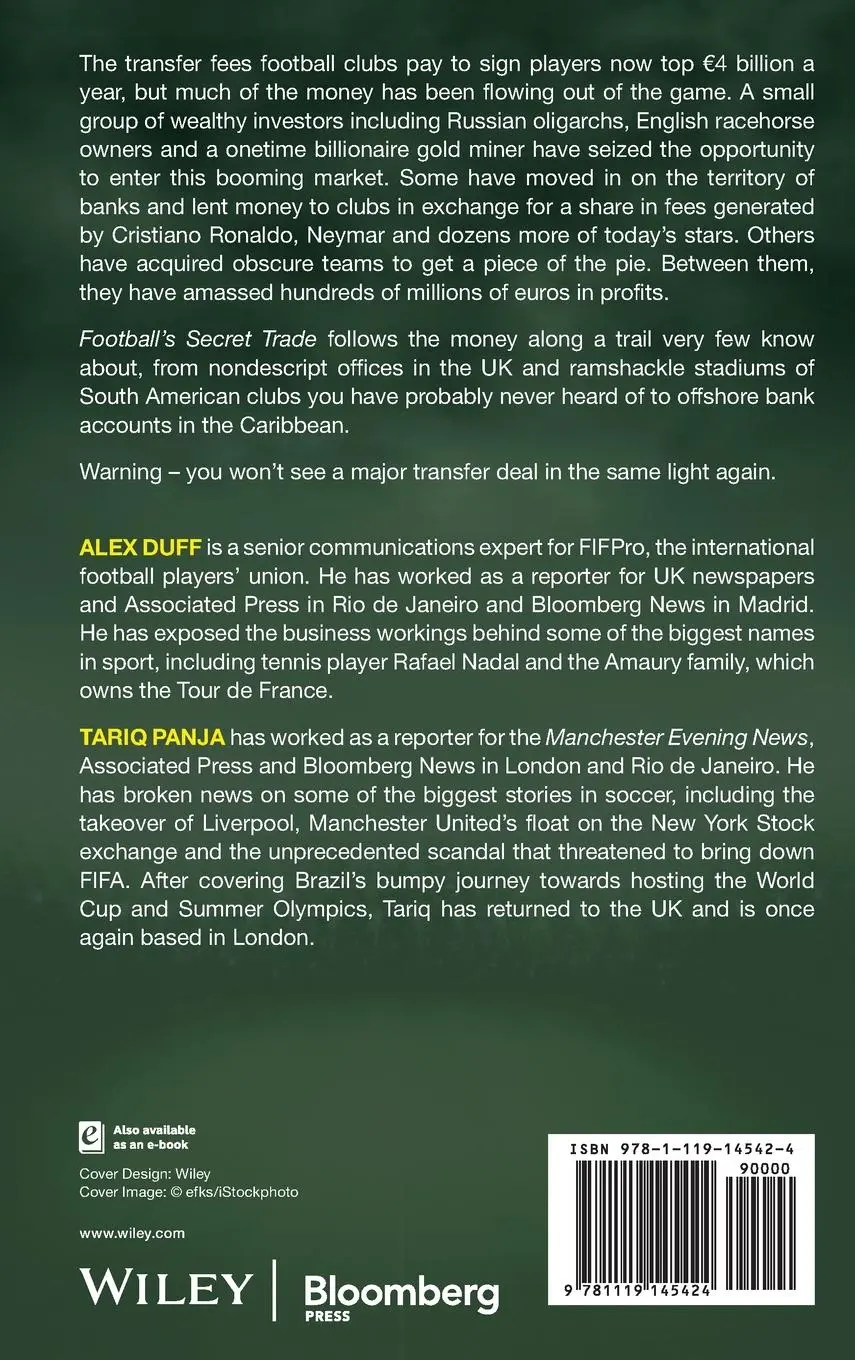 Rückseite: 9781119145424 | Football's Secret Trade | Alex Duff (u. a.) | Buch | 232 S. | Englisch
