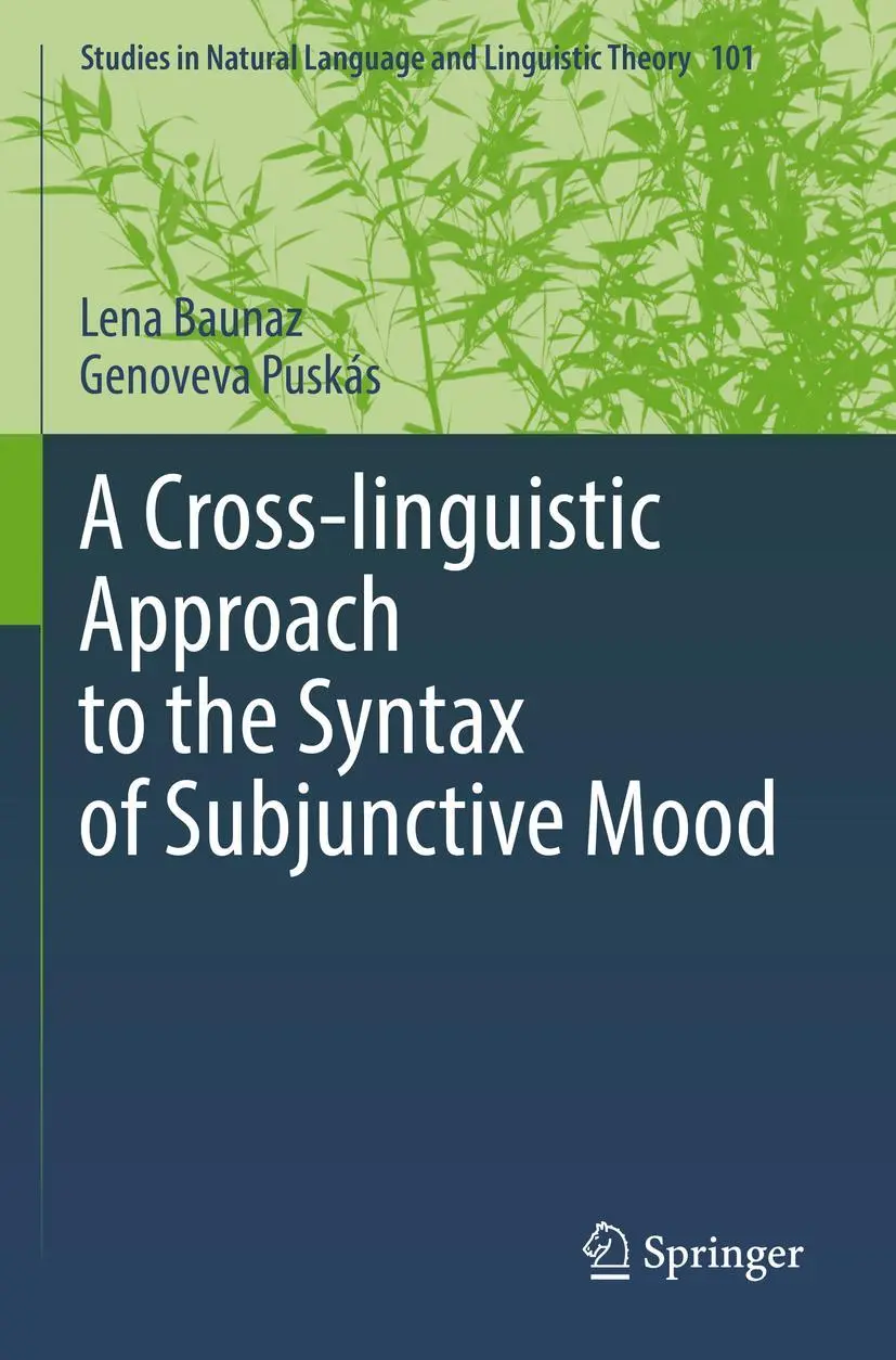 Cover: 9783031045424 | A Cross-linguistic Approach to the Syntax of Subjunctive Mood | Buch