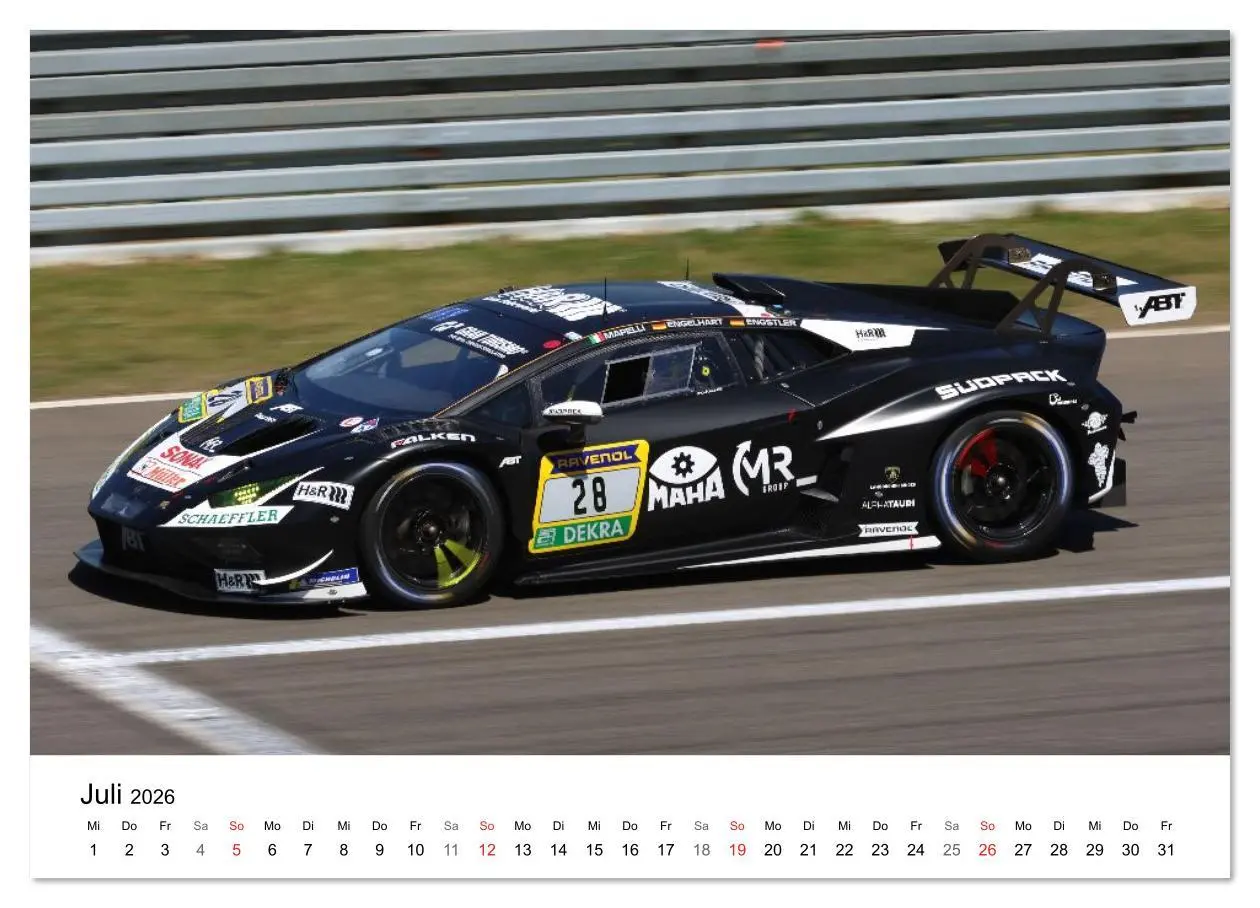 Bild: 9783516175424 | Motorsport aus Sant'Agata (Wandkalender 2026 DIN A4 quer), CALVENDO...
