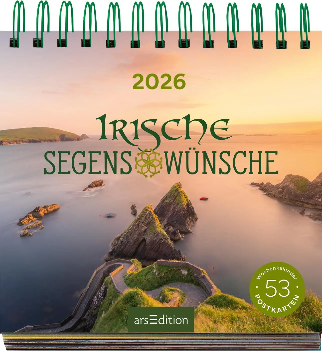 Bild: 4014489135524 | Postkartenkalender Irische Segenswünsche 2026 | Kalender | 108 S.