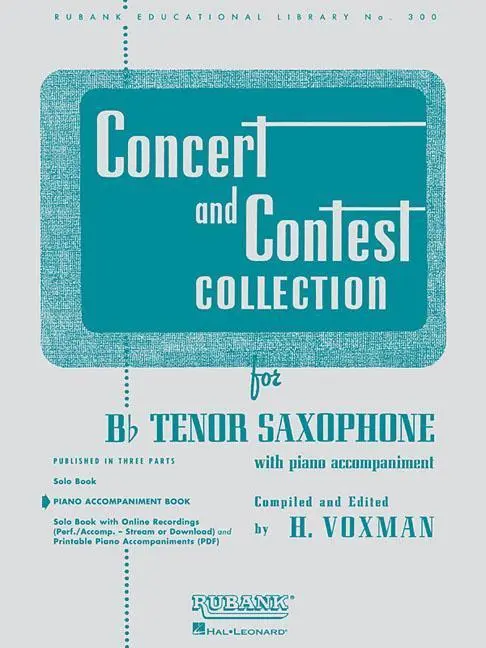 Cover: 9781423445524 | Concert and Contest Collection for BB Tenor Saxophone | H. Voxman