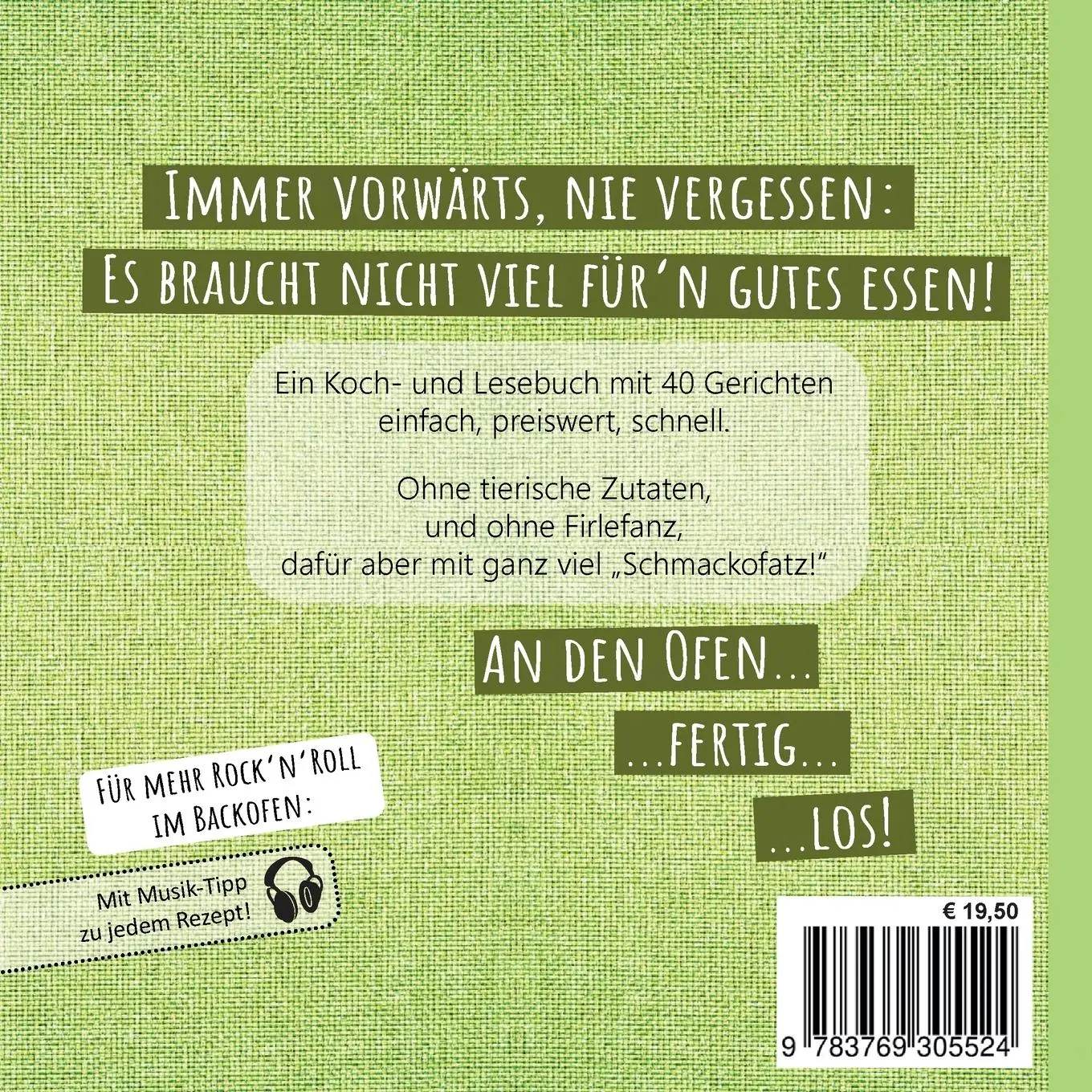 Rückseite: 9783769305524 | Vegan Kochen ohne Gedöns | Daniela Mohr | Taschenbuch | 122 S. | 2025