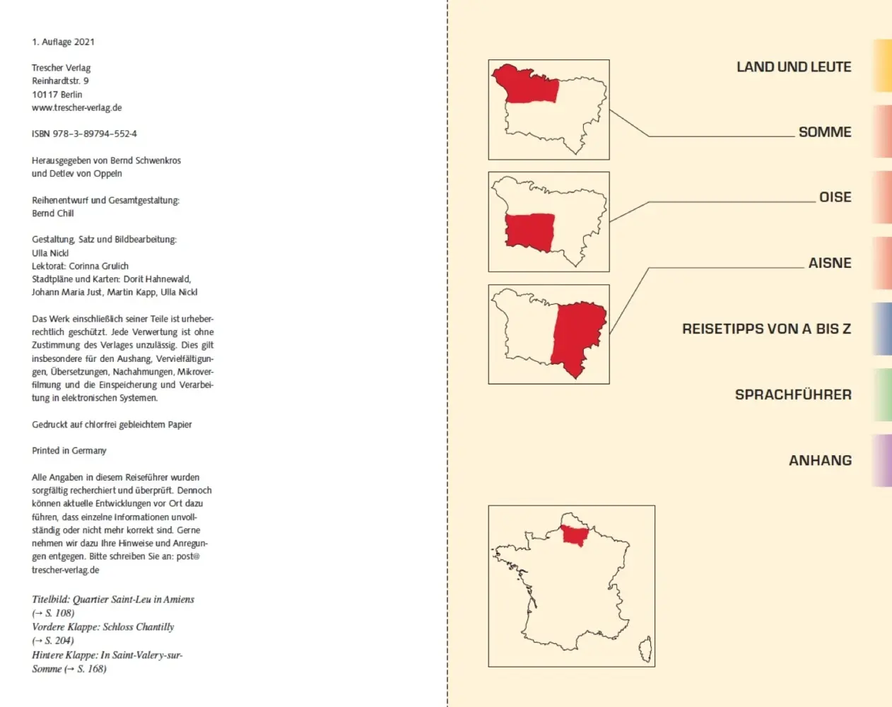 Bild: 9783897945524 | TRESCHER Reiseführer Picardie | Amiens, Chantilly und Somme | Buch