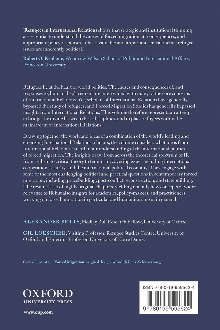 Rückseite: 9780199595624 | Refugees in International Relations | Alexander Betts (u. a.) | Buch