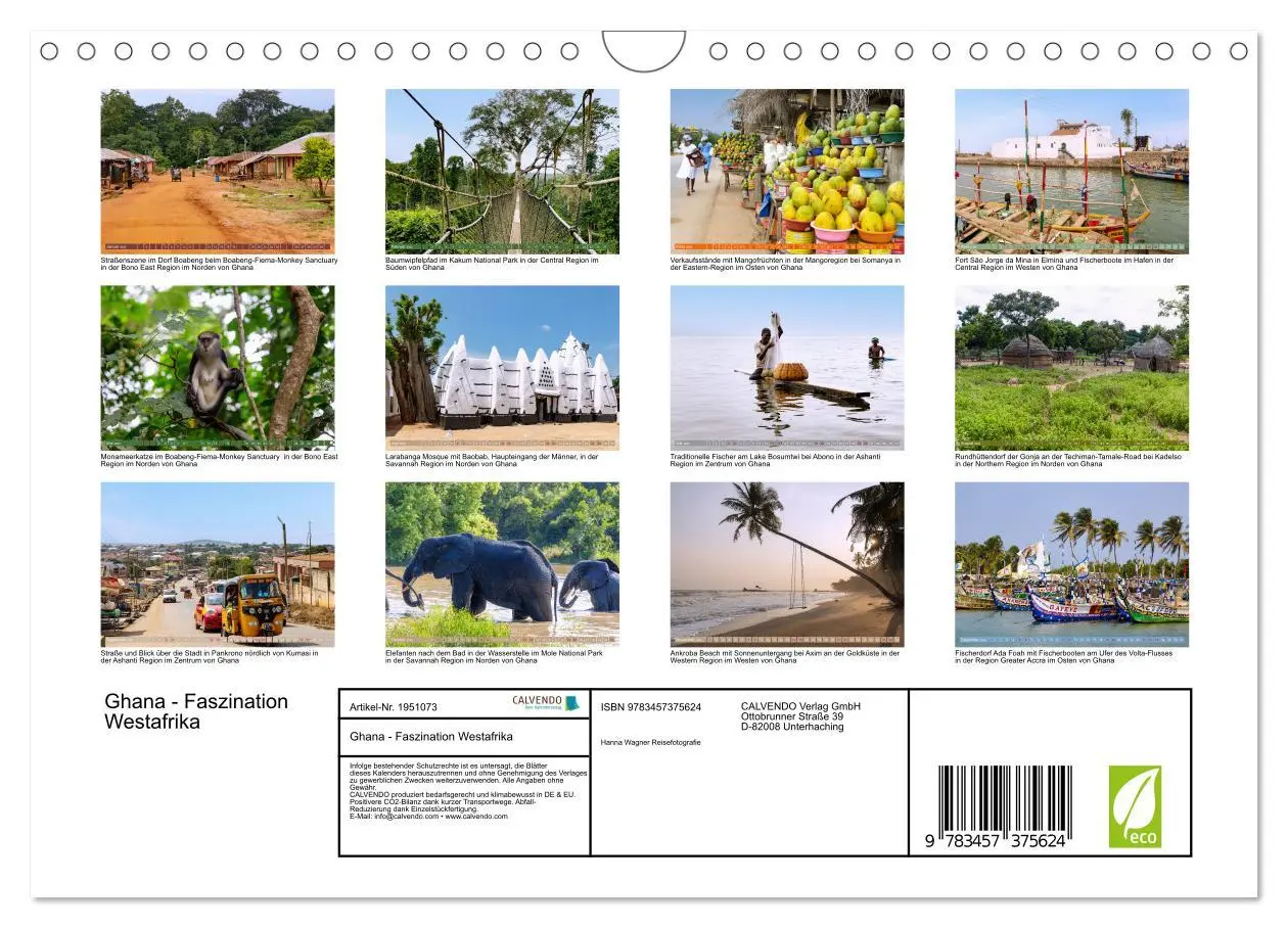 Bild: 9783457375624 | Ghana - Faszination Westafrika (Wandkalender 2026 DIN A4 quer),...