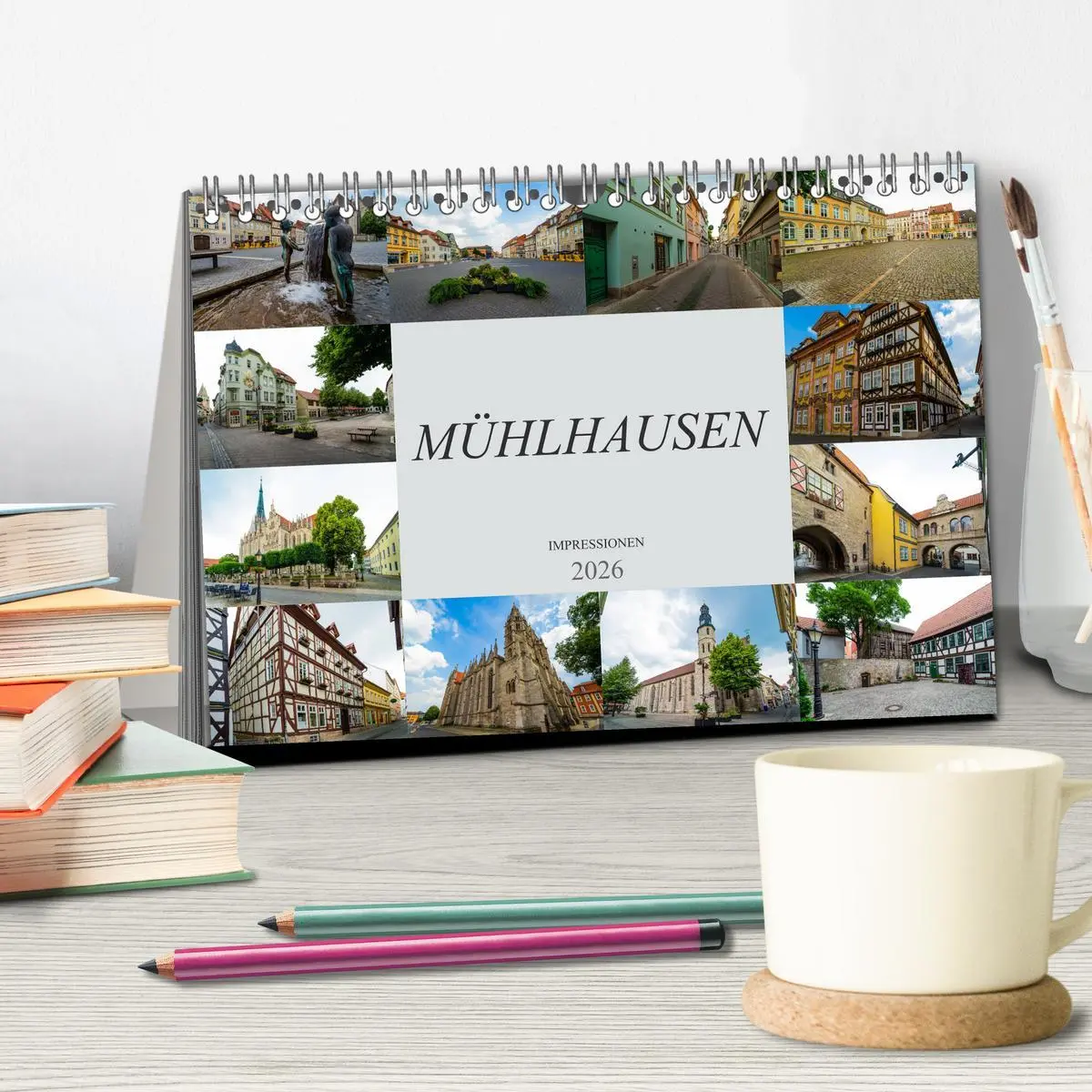 Bild: 9783457825624 | Mühlhausen Impressionen (Tischkalender 2026 DIN A5 quer), CALVENDO...