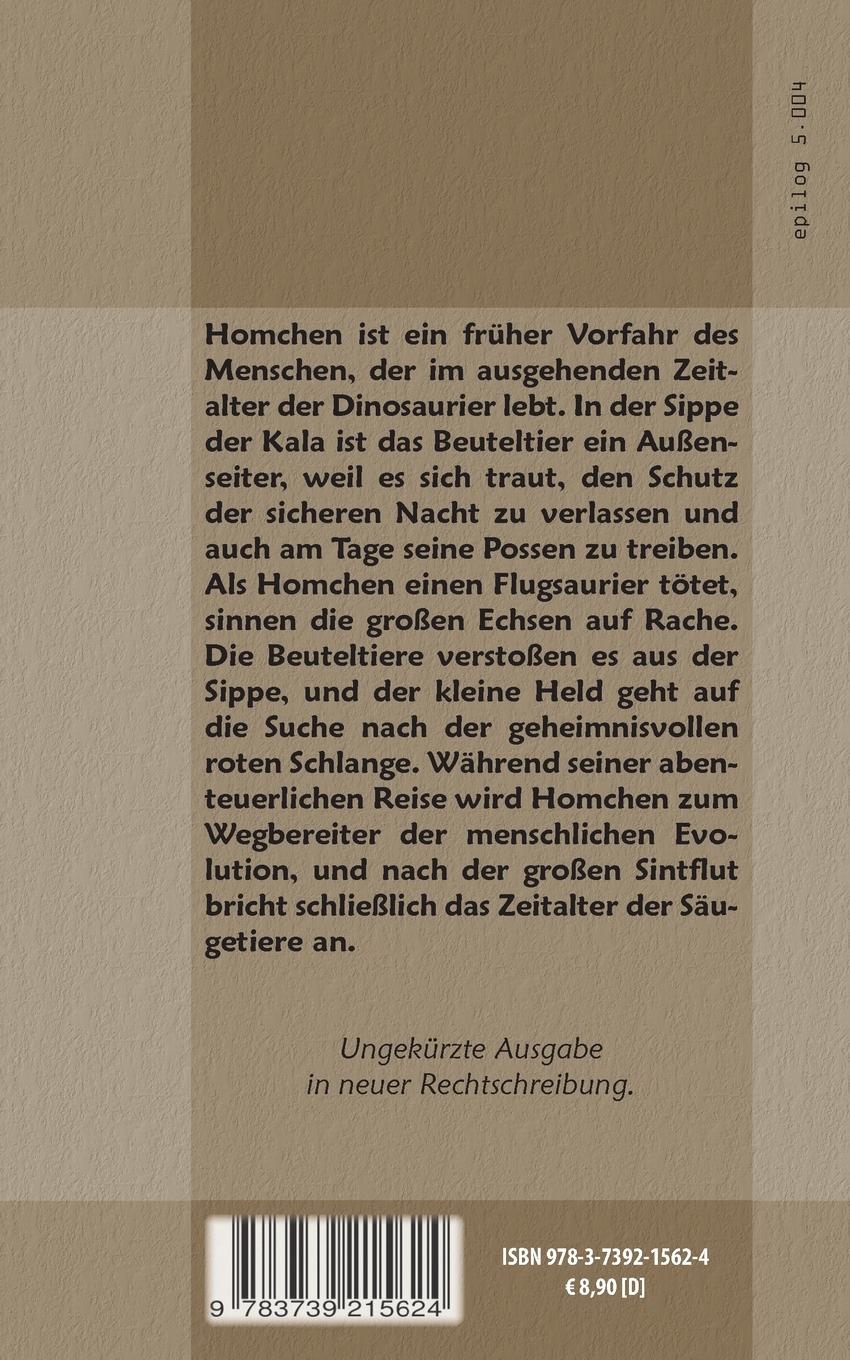 Rückseite: 9783739215624 | Homchen | Ein Tiermärchen aus der oberen Kreide | Kurd Laßwitz | Buch