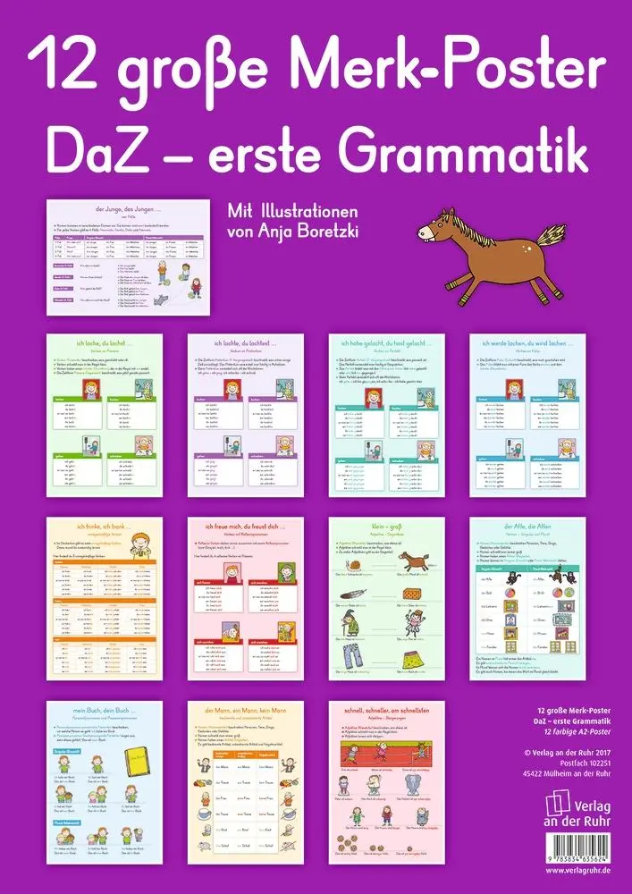 Cover: 9783834635624 | 12 große Merk-Poster DaZ - erste Grammatik | Ruhr | Poster | 12 S.