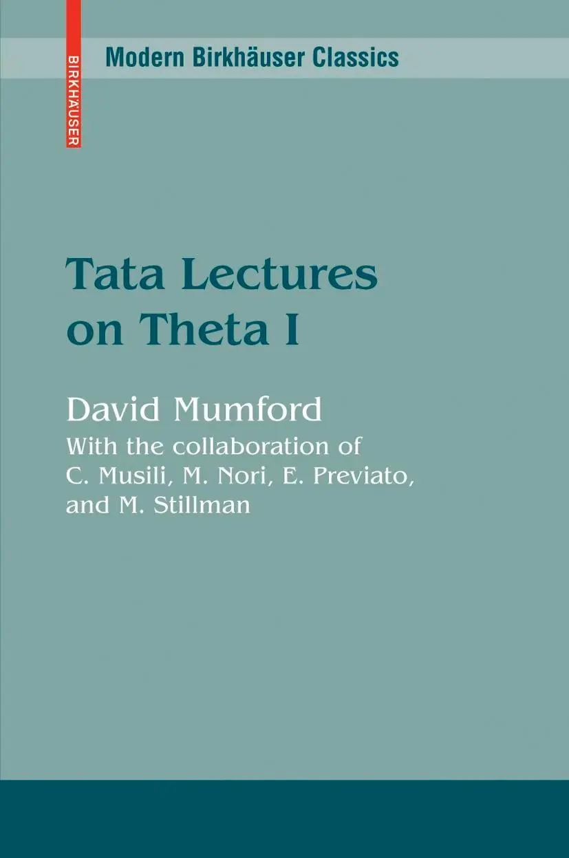 Cover: 9780817645724 | Tata Lectures on Theta I | David Mumford | Taschenbuch | Paperback