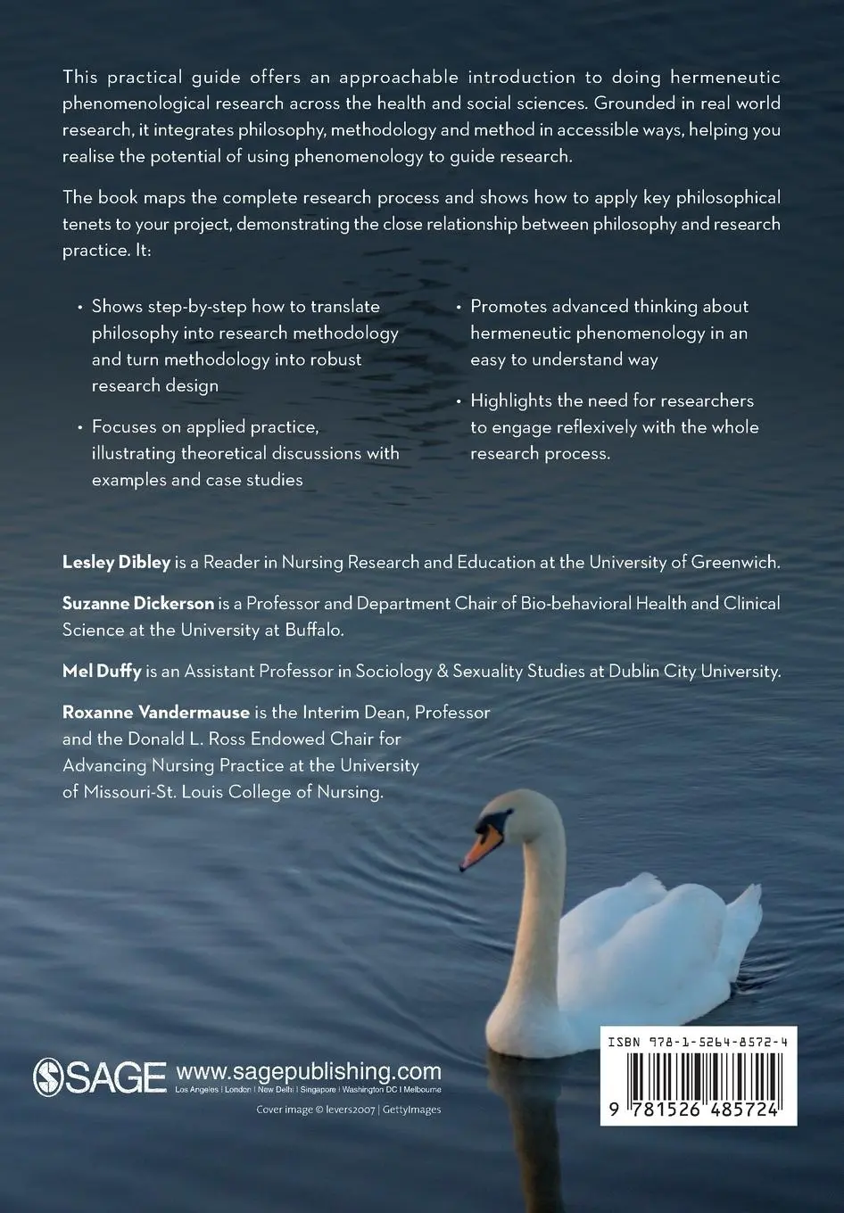 Rückseite: 9781526485724 | Doing Hermeneutic Phenomenological Research | A Practical Guide | Buch