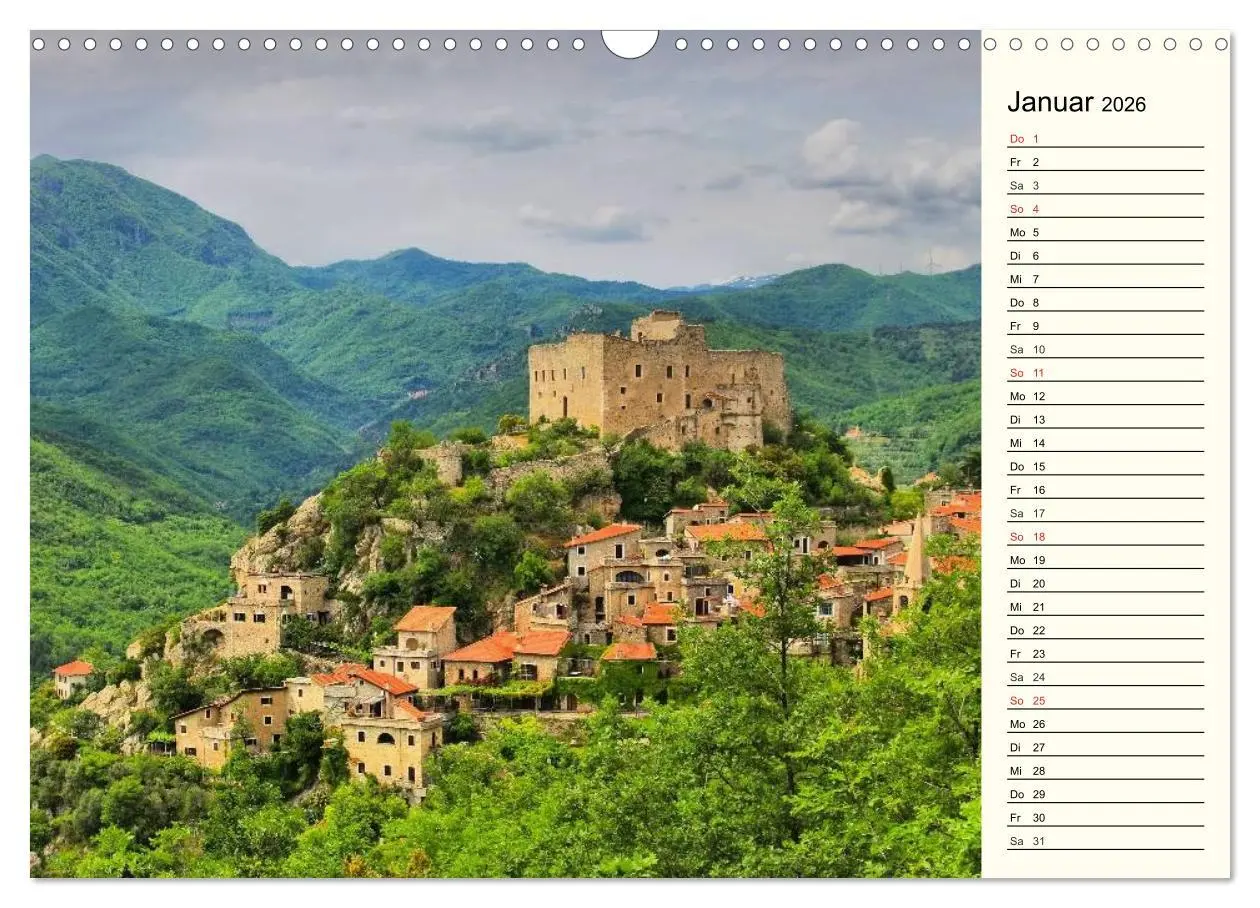 Bild: 9783457985724 | Ligurien - Berge und Meer (Wandkalender 2026 DIN A3 quer), CALVENDO...