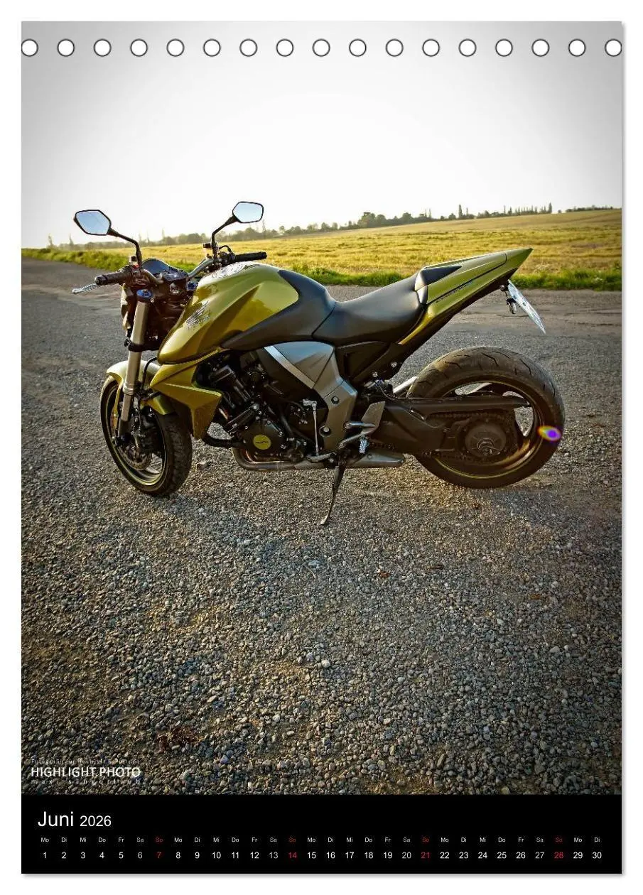 Bild: 9783516455724 | HONDA CB1000R (Tischkalender 2026 DIN A5 hoch), CALVENDO...