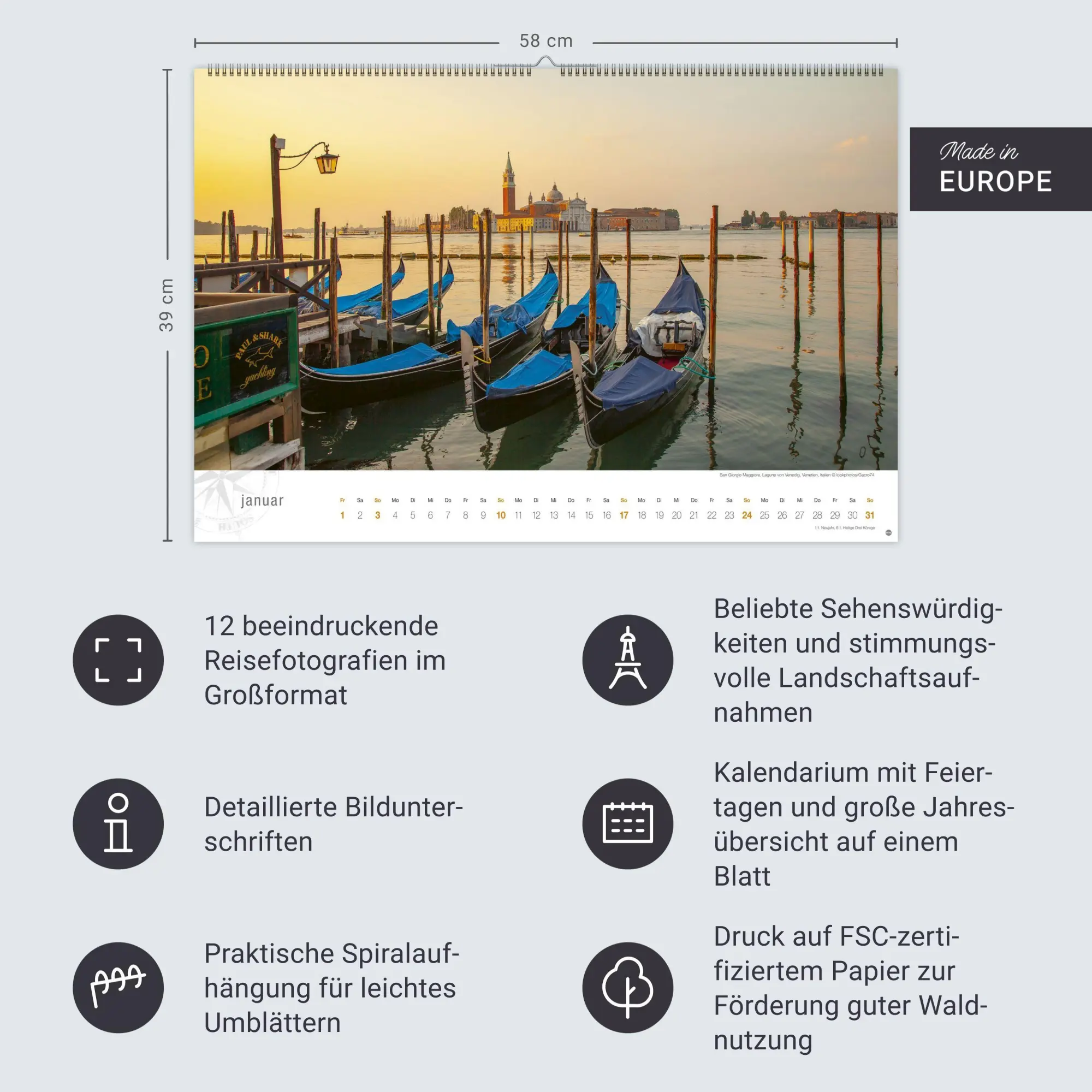 Bild: 9783756415724 | Italien Globetrotter Kalender 2027 - Von sonnigen Küsten und...
