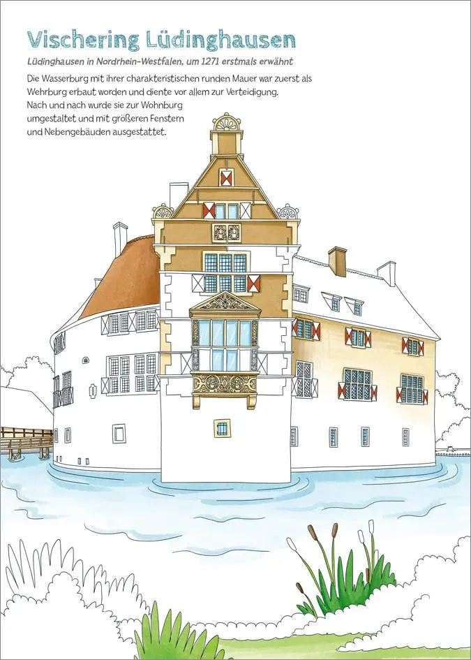 Bild: 9783788645724 | Mein großes Malbuch. Burgen | Mit farbigen Ausmalseiten | Linster