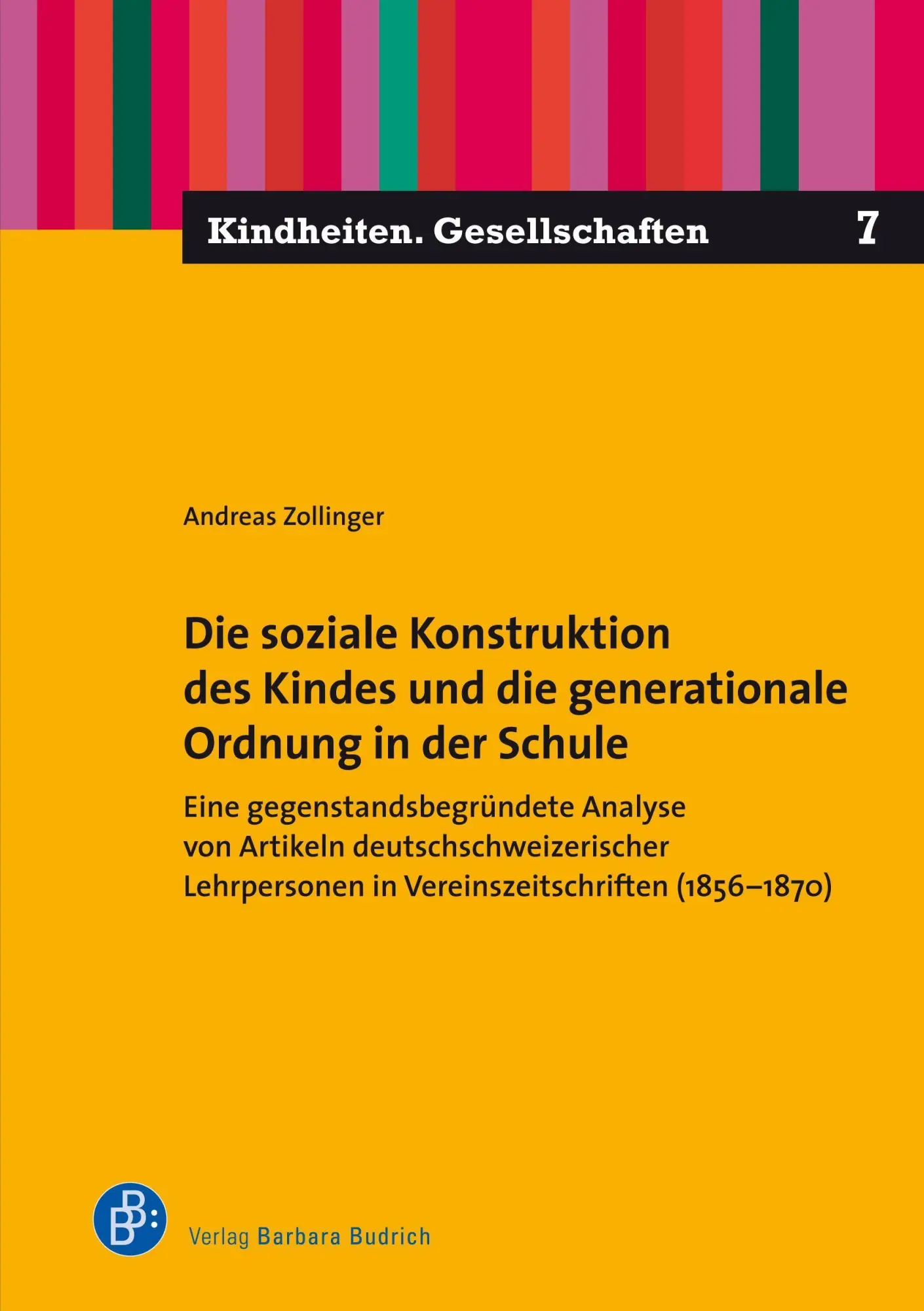 Cover: 9783847425724 | Die soziale Konstruktion des Kindes und die generationale Ordnung...