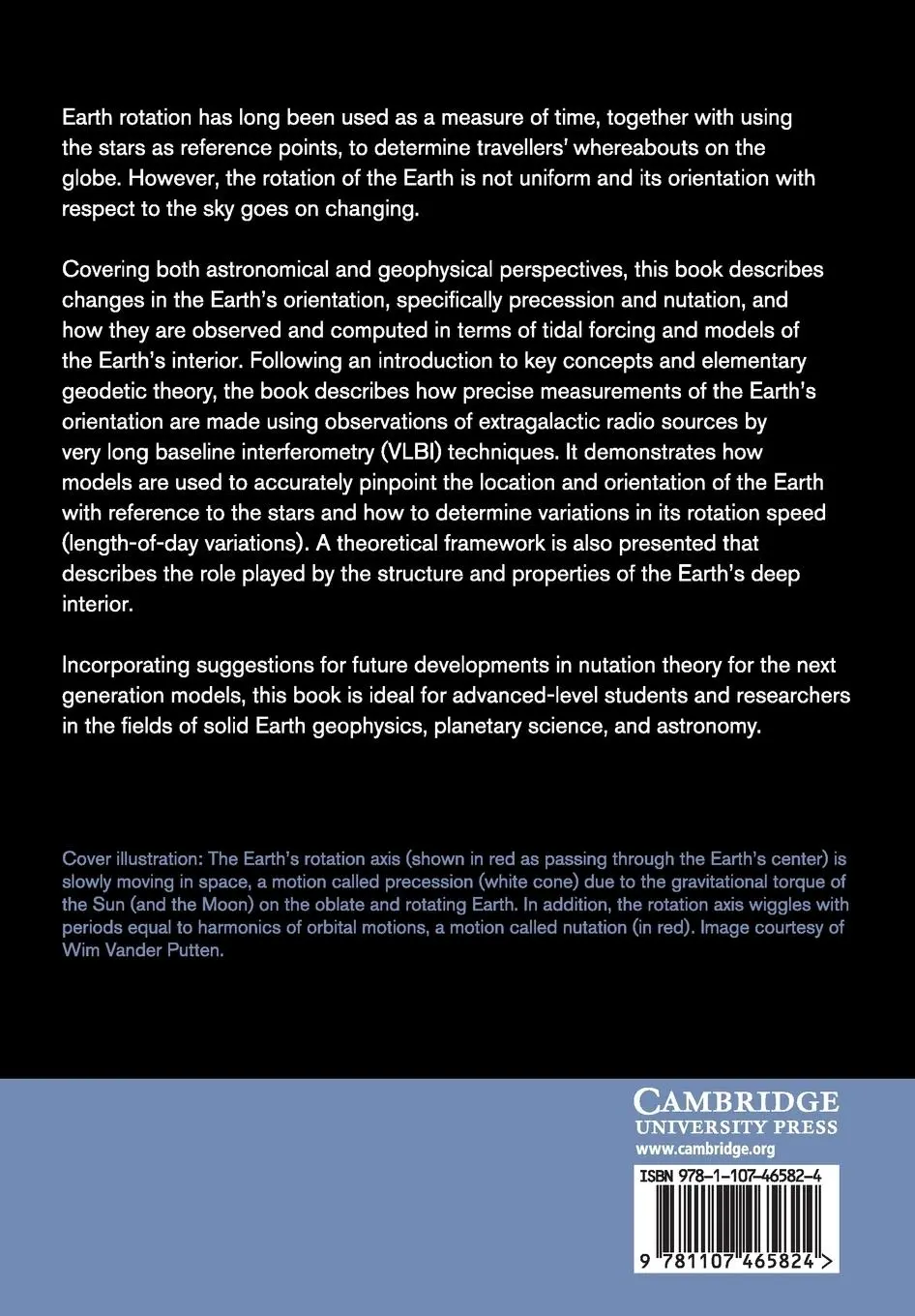 Rückseite: 9781107465824 | Precession, Nutation and Wobble of the Earth | Dehant (u. a.) | Buch