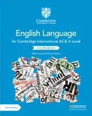 Cover: 9781108455824 | Cambridge International as and a Level English Language Coursebook