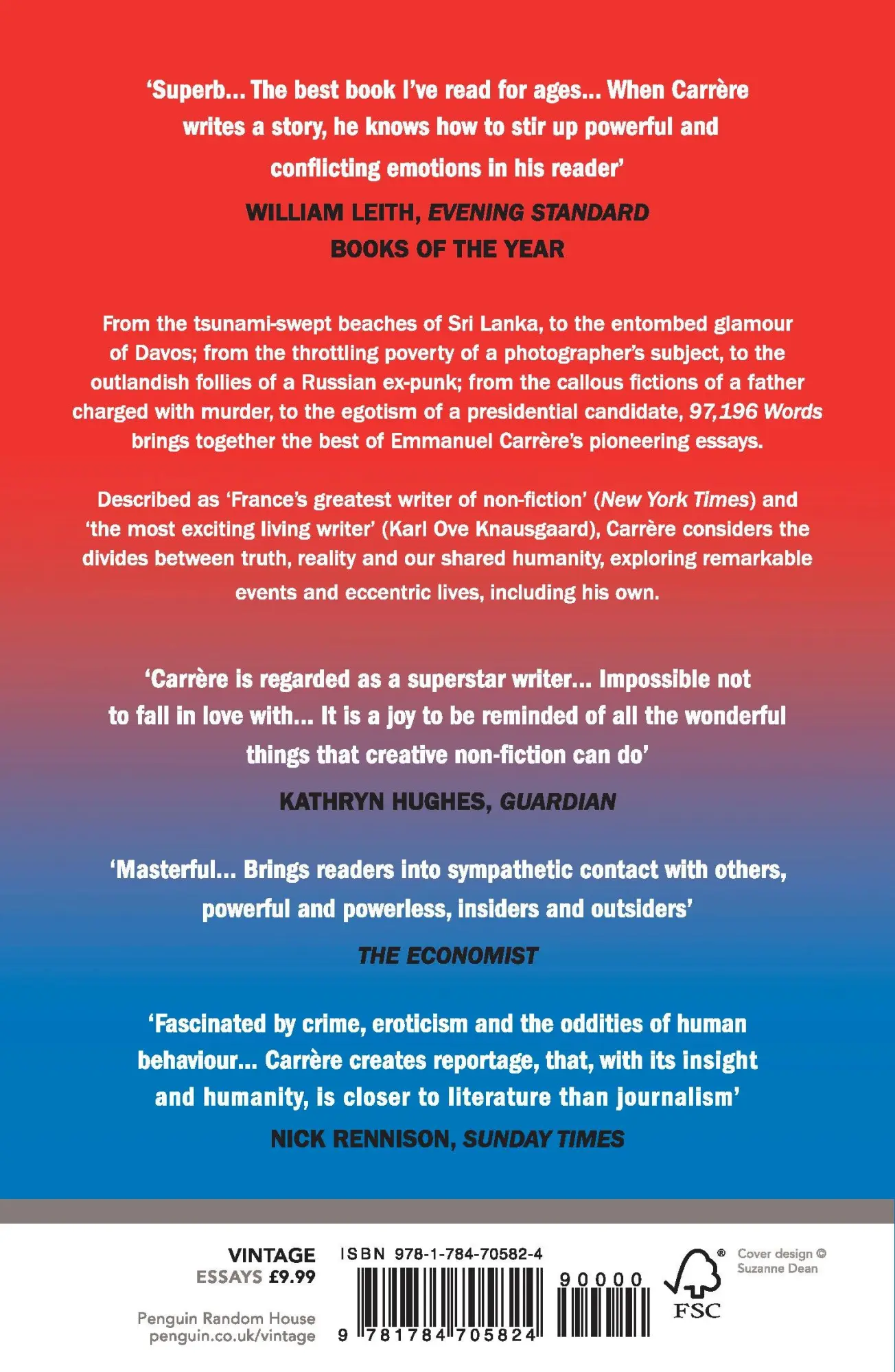 Rückseite: 9781784705824 | 97,196 Words | Essays | Emmanuel Carrere | Taschenbuch | Englisch