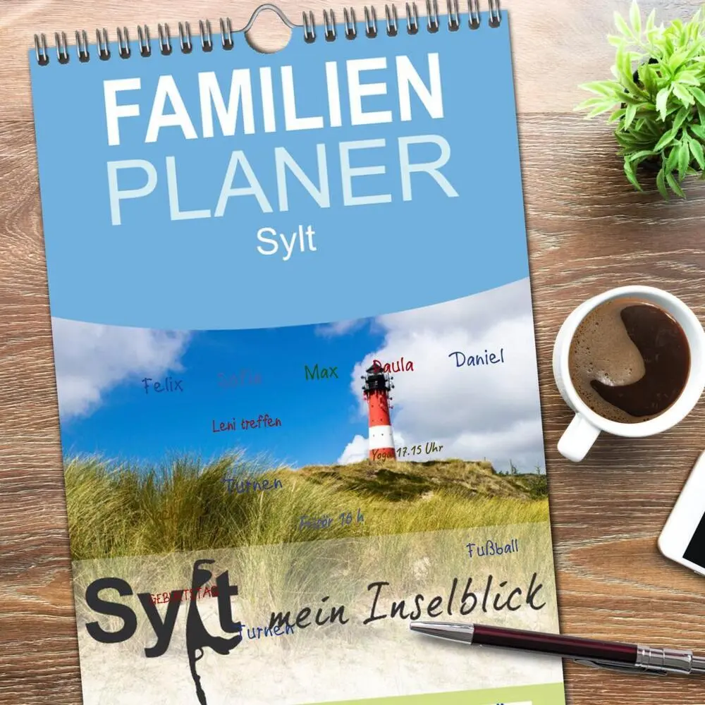 Bild: 9783516515824 | Familienplaner 2026 - Sylt mein Inselblick mit 5 Spalten...