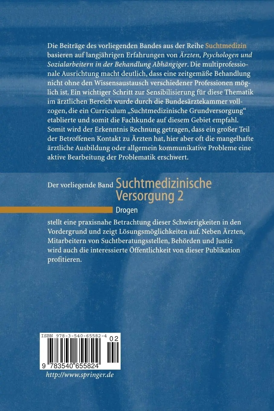 Rückseite: 9783540655824 | Drogen | T. Poehlke (u. a.) | Taschenbuch | xv | Deutsch | 1999